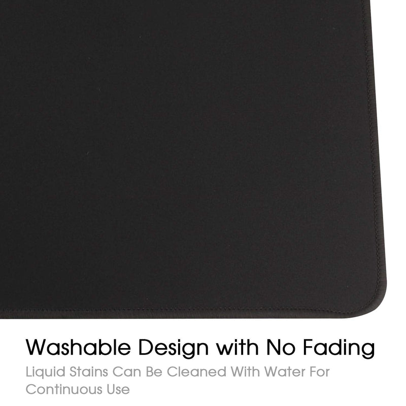 HIHUHEN Gaming Mouse Mat/Mouse Pad 23.6x11.8x0.12Inch | XXL Mouse pad | Table mat/Large Size | Improved Precision and Speed | Rubber Base for Stable Grip on Smooth Surfaces Non-Slip (60x30Black004) 60x30Black004