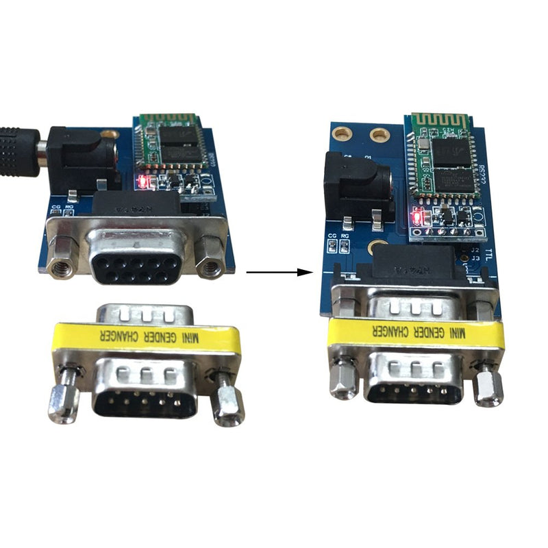 DSD TECH SH-B23A Bluetooth 2.0 to RS232 Serial Adapter with DB9 Converter