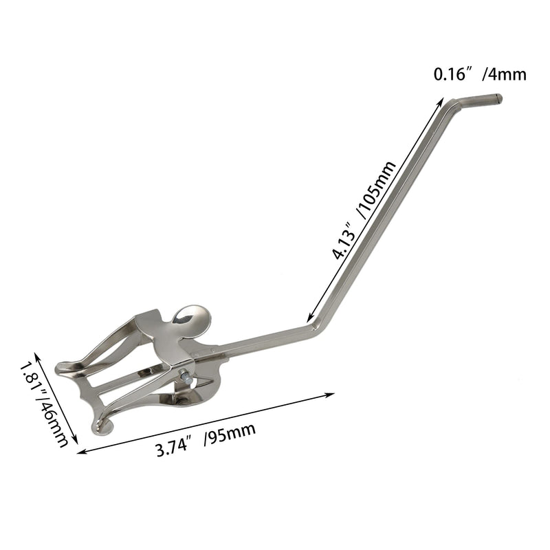 Silver Round Socket Metal Plating Sax Sheet Music Clip Holder Music Clip Lyre for Alto/Tenor Saxophone