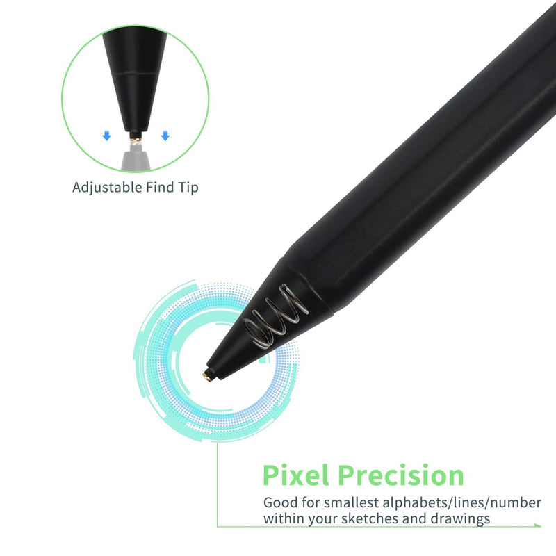 V60 ThinQ Stylus Pen, Active Stylus Electronic Pen Compatible with V60 ThinQ,Capacitive Digital Pencil Good for Sketching and Note-Taking Pens with Type-C Rechargeable, Black