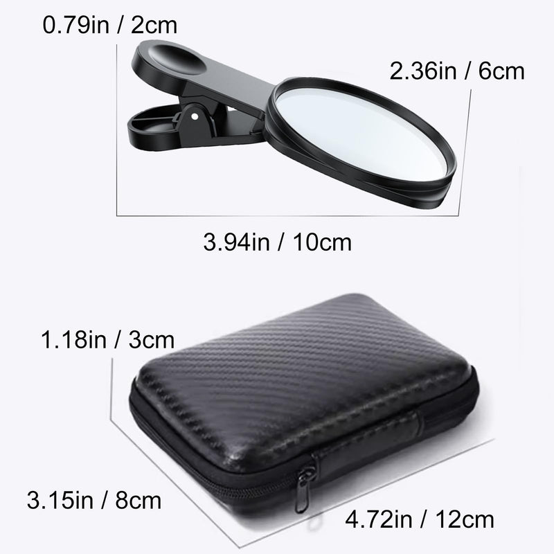 WOWNOVA Clip Selfie Mirror for Phone Back Camera Live Streaming, Vlogging and Selfies, 2.36" Selfie Mirror Compatible with iPhone Back Camera, HD Reflective Selfie Mirror Clip for Phone Rear Camera