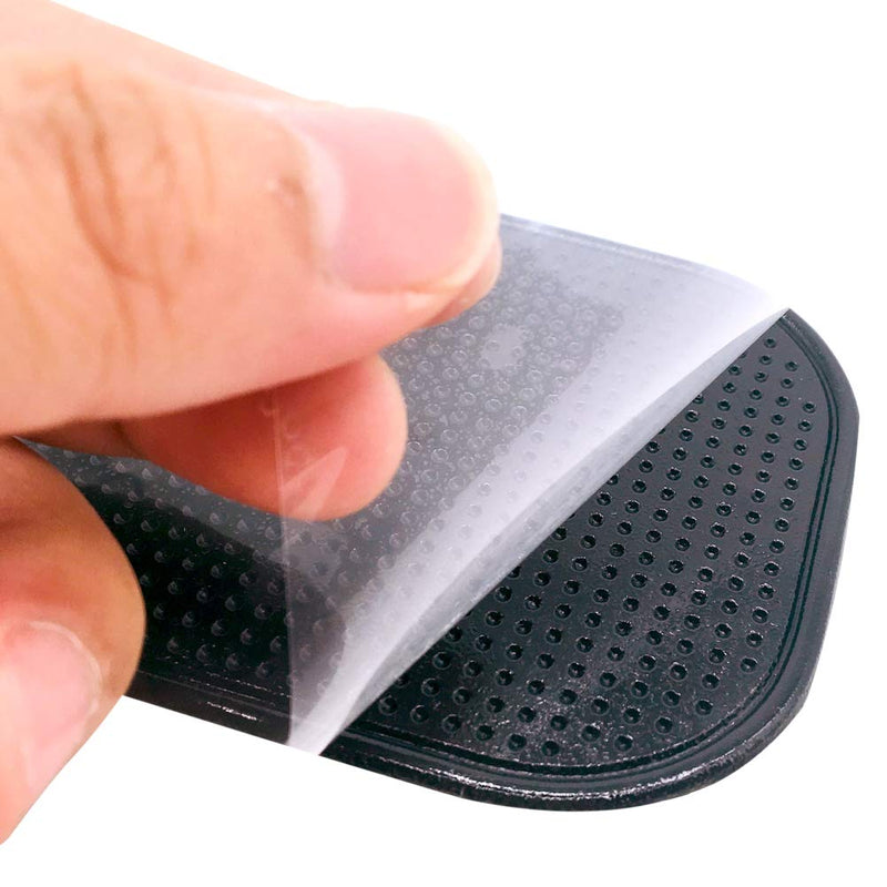 [AUSTRALIA] - 7 Pack Car Dashboard Anti-Slip Mat, 2 Sizes Heat Resistant Sticky Non-Slip Ripple Dash Grip Silicone Pad for Cell Phone Sunglasses Keys by ACKLLR,Black 