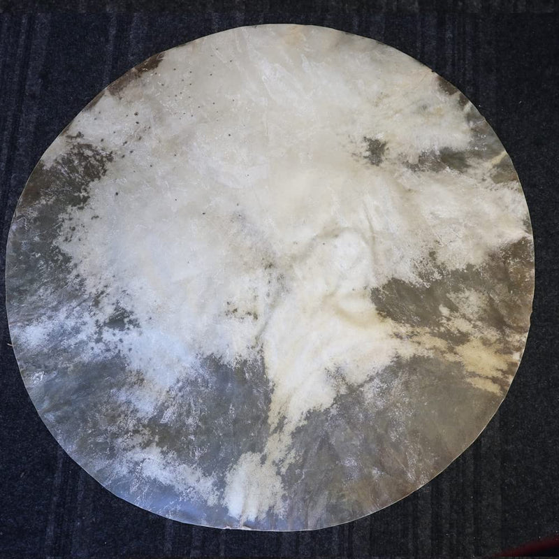 Zaza Percussion - Goatskin for Darbuka Doumbek Drum, Goat Skin for Djembe Natural Flat Round Goat Skin Head-30'' 30''