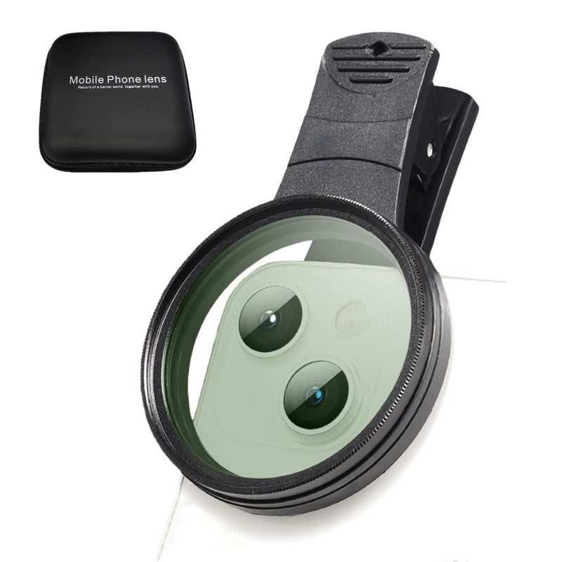 [AUSTRALIA] - 52mm Clip-on CPL Phone Camera Lens Filter, Phone Lens Filter Kit, Universal CPL Filter Compatible with iPhoneSamsung/Android Smartphones(Size:52mm) 52mm 