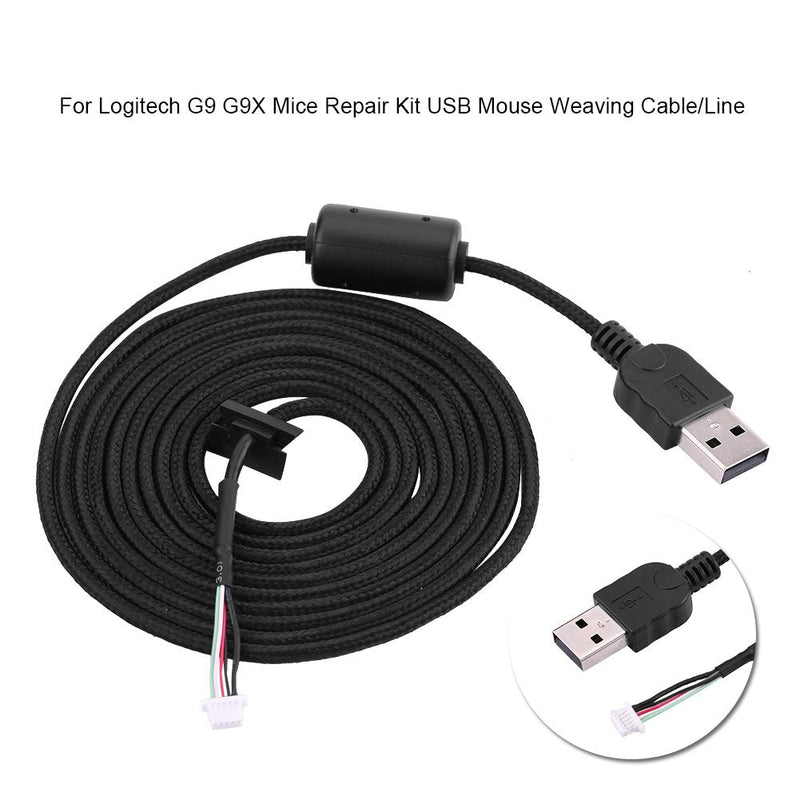 Sanpyl USB Mouse Cable for G9/G9X Game Mouse,Replacement Mouse Line Repair Accessory