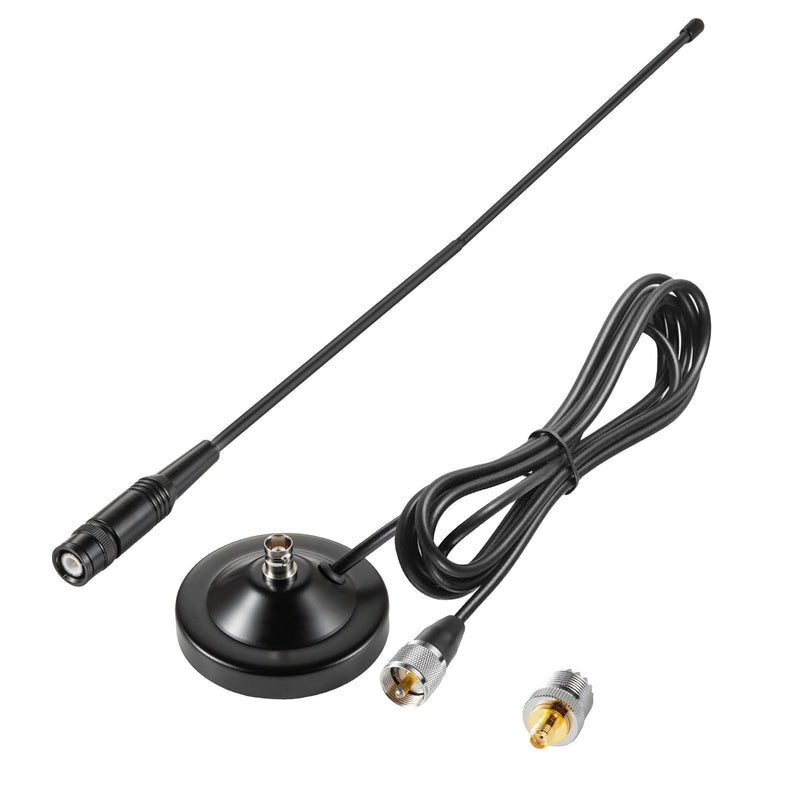 [AUSTRALIA] - Vehicle Car Mobile Ham Radio GMRS Soft Whip Antenna, UHF VHF 136-174MHz 400-470MHz 2meter 70CM Magnetic Base Mount Antenna for Motorola Kenwood Midland BTECH and BaoFeng Mobile Radios, Eifagur 