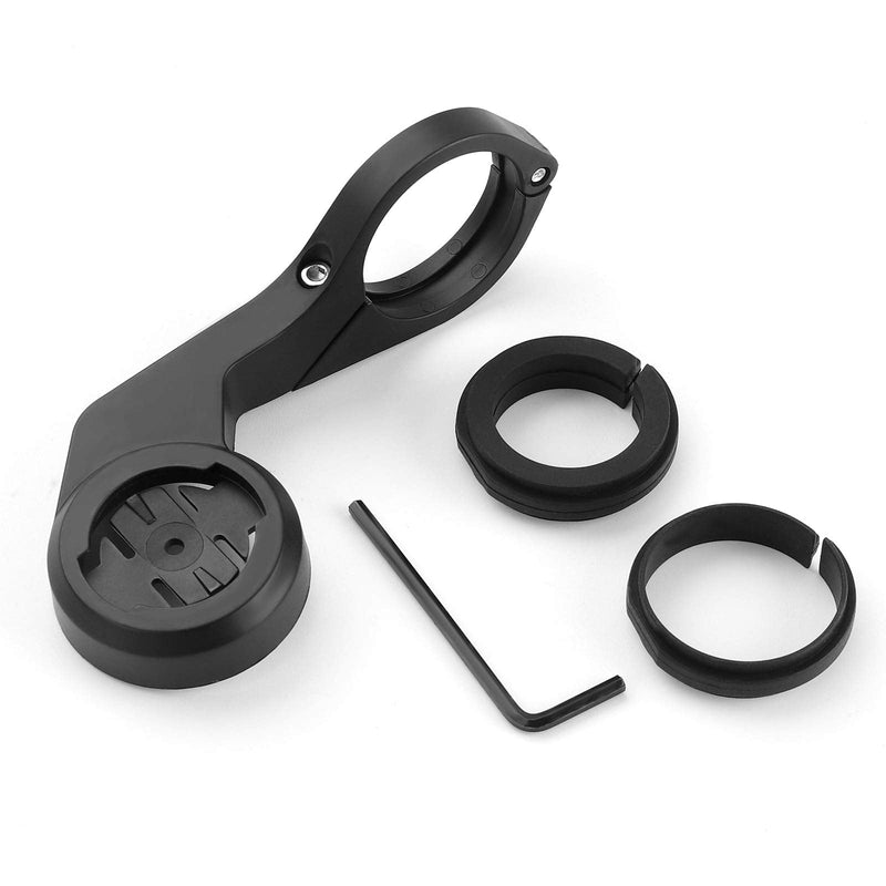 CooSpo Bike Computer Mount, Out-Front Bike Computer Mount Compatible with Garmin,Wahoo,XOSS Bike Computer, Out Front Bracket Plastic Bike Computer Mount Adapter Base YCJ-BK