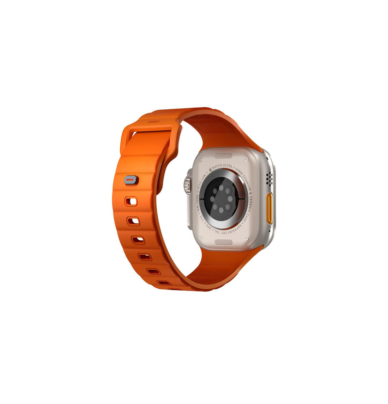 UNIQ STRIDE FKM Rubber Watch Strap for Apple Watch Ultra fits 49mm VOLT ORANGE