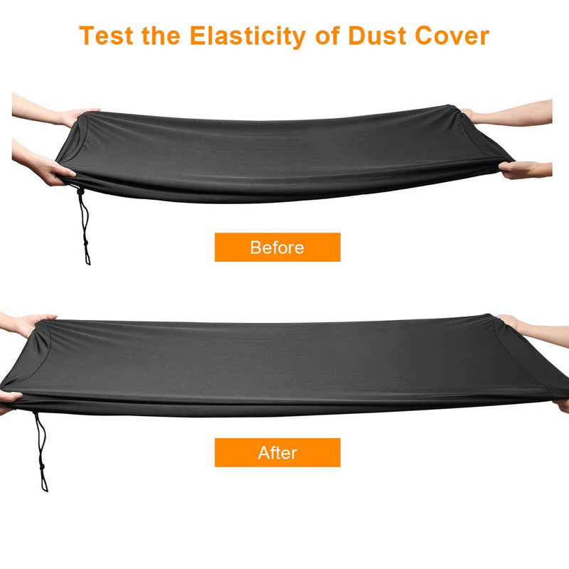 Piano Keyboard Dust Cover For 61/76/88 Keys- Electric/Digital Piano Stretchable Protective Keyboard Cover, Elastic Cord Locking Clasp, Machine Washable (88 Keys) 88 Keys