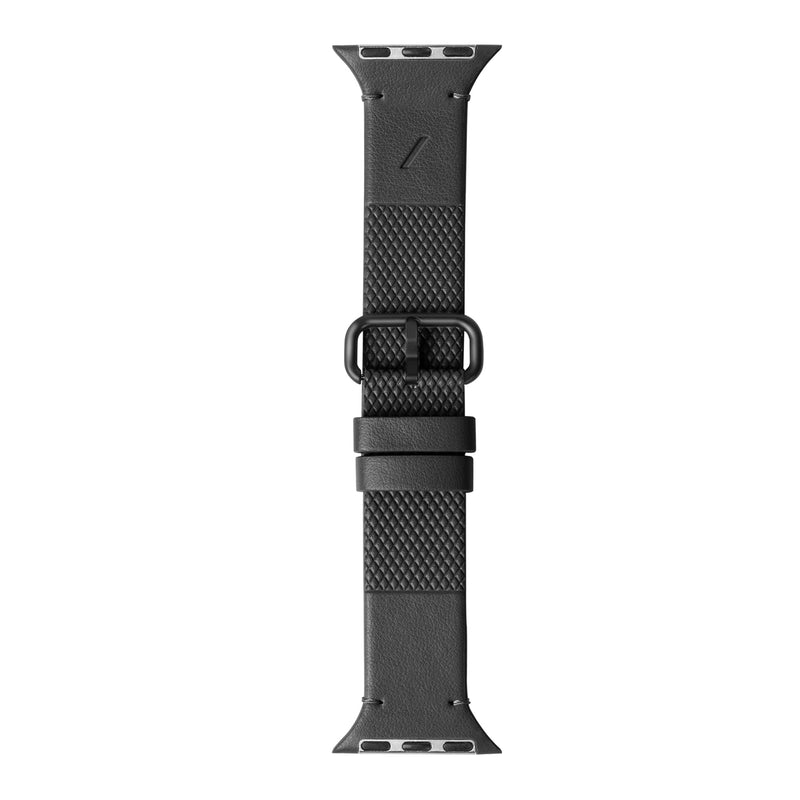 Native Union (Re Classic Strap for Apple Watch – Plant-based Materials – Stainless Steel Hardware with Soft Backing Black 38/40/41/42mm