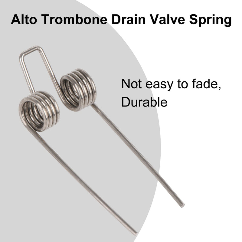 [AUSTRALIA] - BQLZR Trombone Replacement Water Key Spit Valve Spring Metal Silver for Alto Pack of 5 
