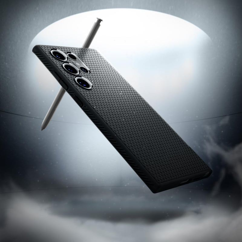 Spigen Liquid Air Designed for Galaxy S24 Ultra Case (2024), [Military-Grade Protection] - Matte Black