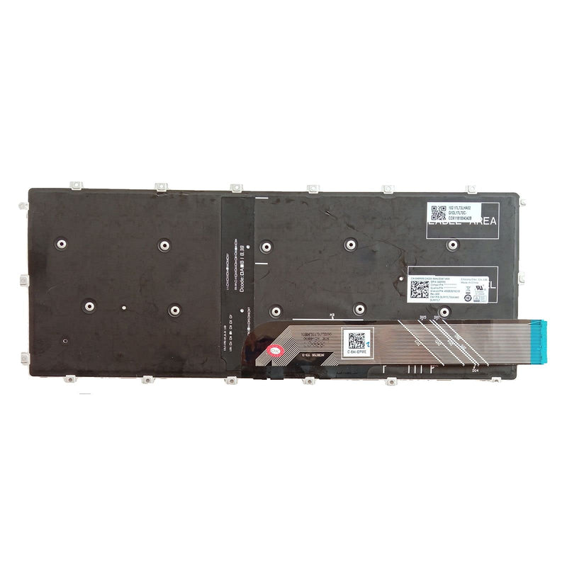 Laptop Replacement US Layout with Backlight Keyboard for Dell Inspiron 7386 7380 7580 7586 5580 5582 5585 5480 5481 5482 5485 Latitude 3400 3310 3390 P92G P93G P111G P77F