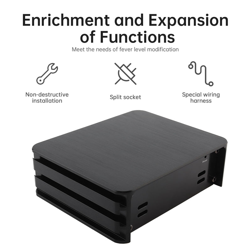 4-Channel Full-Range Amplifier, 4 Channel 80W x 4 Class A/B Audio Modification Power Amplifier Digital Sound Processor for Android Car Player