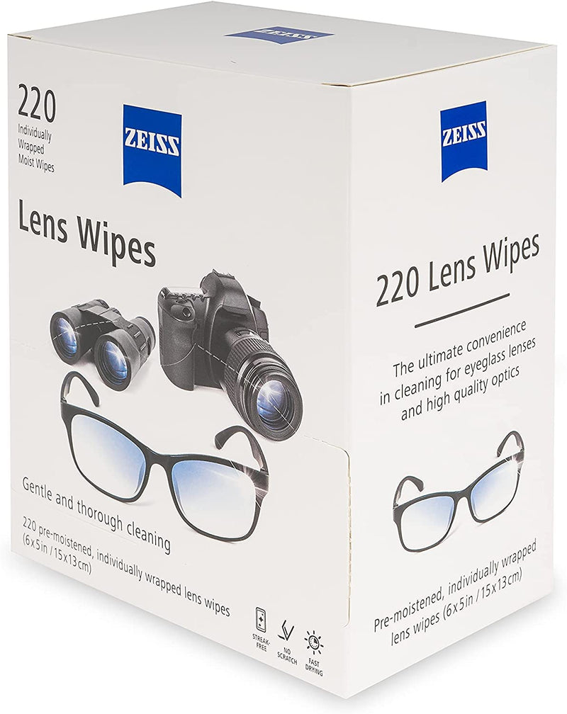 Zeiss Lens Wipes, White, 220 Count… 220 Count (Pack of 1)