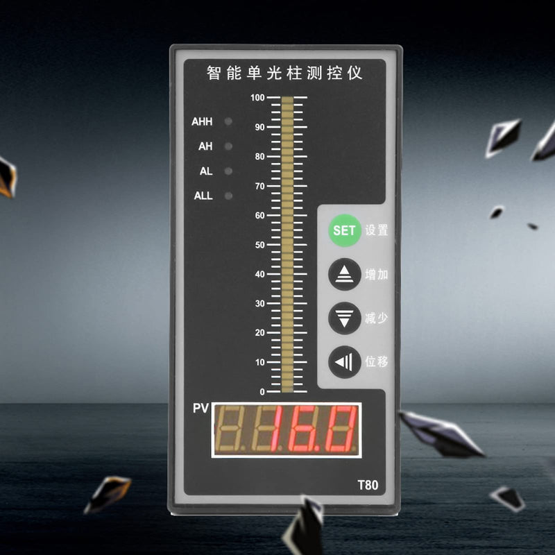 AC220V Liquid Level Indicator Intelligent Pressure Regulator, T80 4-20mA High Precision Light Column Level Indicator, Level Sensor