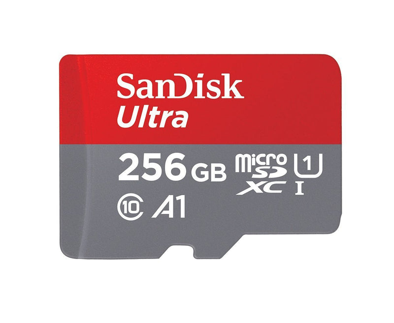 SanDisk 256GB Ultra MicroSD Card for Lenovo Tablet Works with M10 Plus, Tab M10, M8, Tab M8 HD (SDSQUA4-256G-GN6MN) Class 10 Bundle with (1) Everything But Stromboli SD & Micro SDXC Memory Card Reader