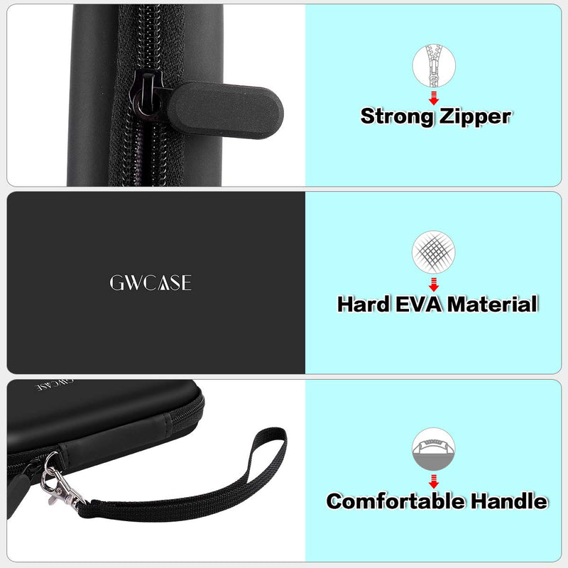 Case Compatible with Samsung T7 Touch/ for T7 Portable SSD - 1TB, 2TB, 500GB USB 3.2 External Solid State Drive. 2 Pack Hard Carrying Travel Box Holds for Samsung SSD and Cables
