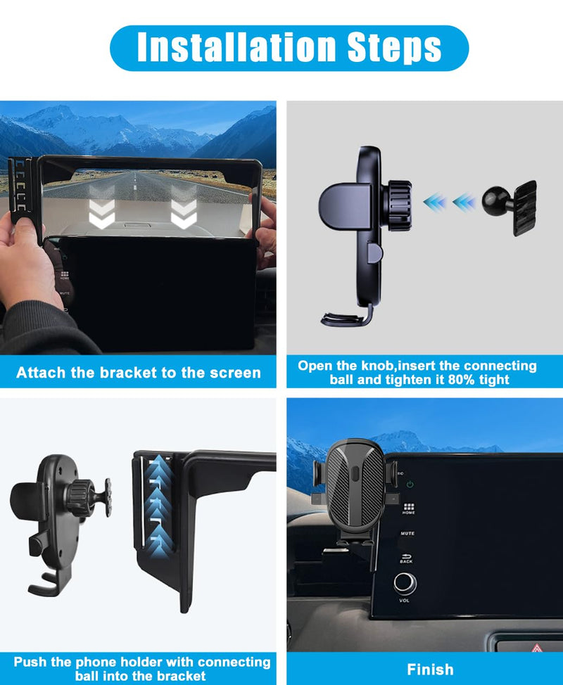 Car Phone Holder for 2026 Toyota Grand Highlander Accessories 2024 2025 Dash Mount Cell Phone Mount for Most Smartphones Auto Interior Accessories Hands-Free 360 Degree Rotation For Toyota Grand Highlander 2024-2026