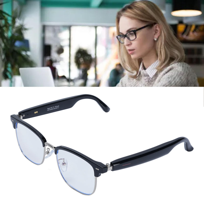 AI Smart Glasses, Real Time Video Translation, Built in Mic & Speaker, Anti Blue Light Languages Translation Glasses Support Music Calling