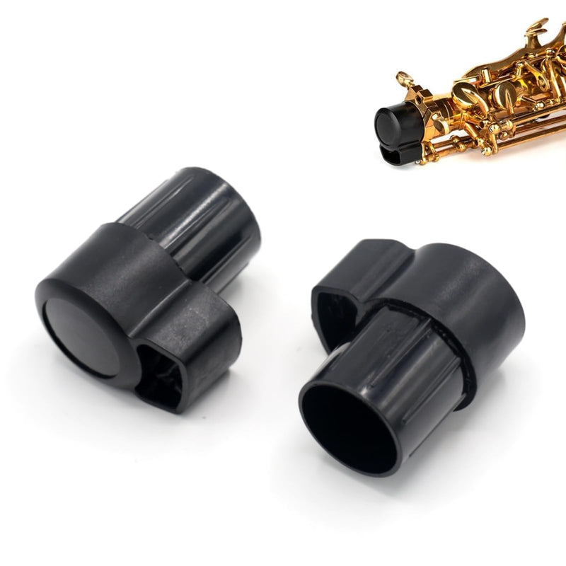 2 Pack Tenor Saxophone End Cap Plug, Anti-Bump Cap for Sax Bent Neck Key, Saxophone Accessory for Protection and Stability