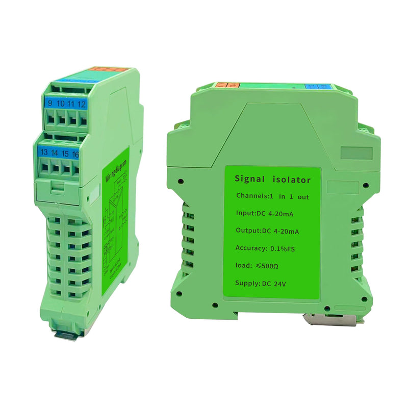 [AUSTRALIA] - Signal Isolator DC 24V,PLC Detect Signal Conditioner,Module Analog Output(One in and one Out 4-20mA Turn 4-20mA) 1 input and 1 output 