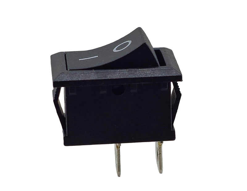[AUSTRALIA] - Rocker Switch, Toggle Switch, Device Switch, Mini Rocker Switch 250V 6A 125V 10A AC, KCD1 (6V 9V 12V 24V 125V AC/DC) Black Rectangular 19 x 13 mm, 2-Pin On/Off 