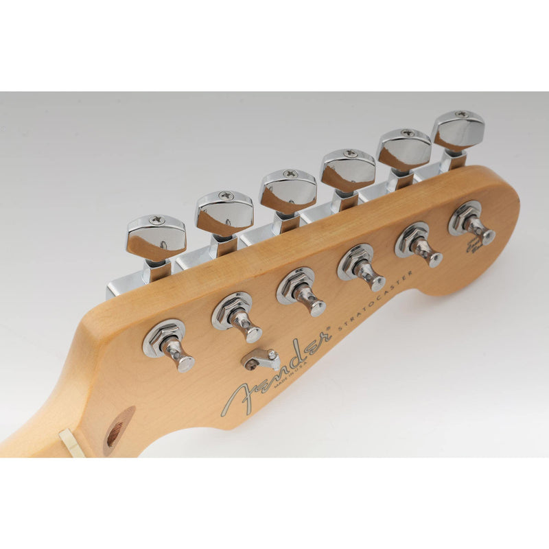 Musiclily Pro 6 inline 2-pins Sealed Guitar Tuners String Tuning Pegs Keys Machine Heads Set for Fender Strat Stratocaster/Tele Telecaster Electric Guitar, Chrome