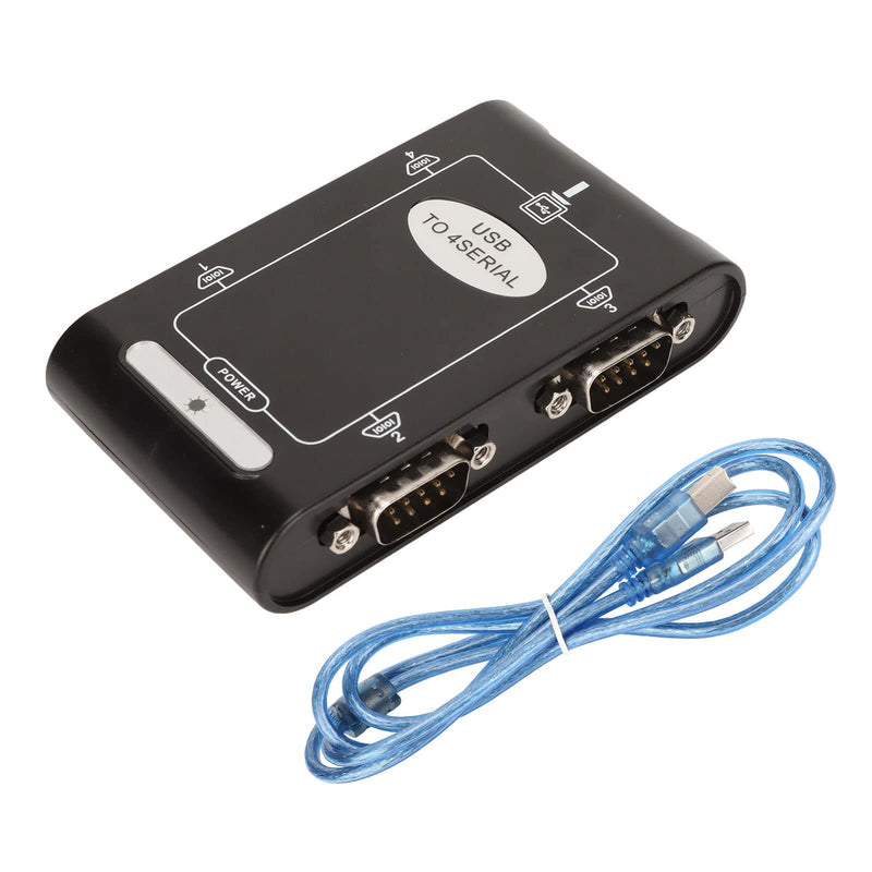 USB to Serial Hub RS232 Adapter 4 Port USB to RS232 Converter for Routers with Wide Compatibility Compact Design