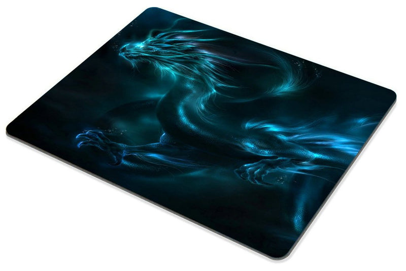 Smooffly Mouse pad Unique Design Mouse Pad Cool Blue Dragon Design Gaming Mousepad SM-12