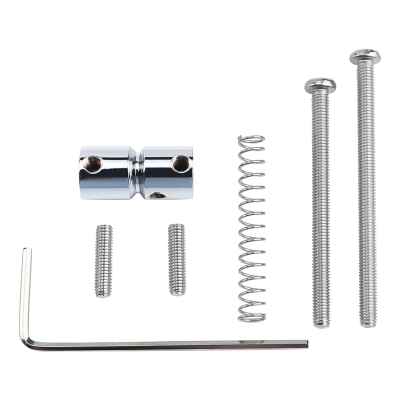 [AUSTRALIA] - 4-Pack Stainless Steel Electric Bass Guitar Bridge Saddles String Spacing 19mm Bass Saddles Compatible with 4 String Electric Bass Replacement Parts（Chrome） Chrome 
