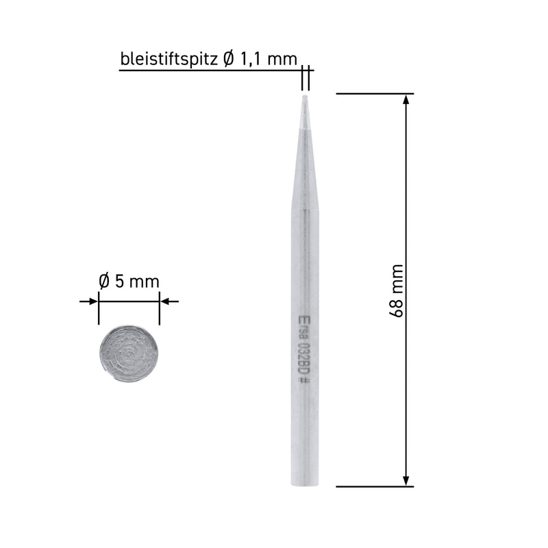 Ersa 032BD Long-Life Soldering Tip 93 x 53 x 4 mm pencil tip Single