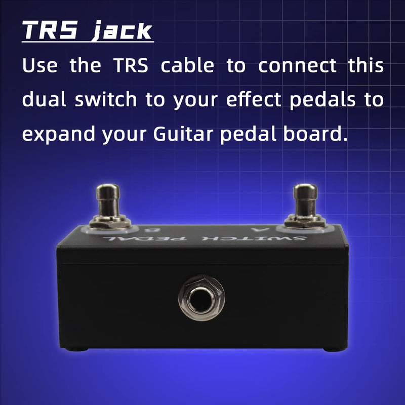 [AUSTRALIA] - Dual Switch Pedal for Guitar Effect Pedal With TRS Cable (Latch Dual Switch) Latch Dual Switch 