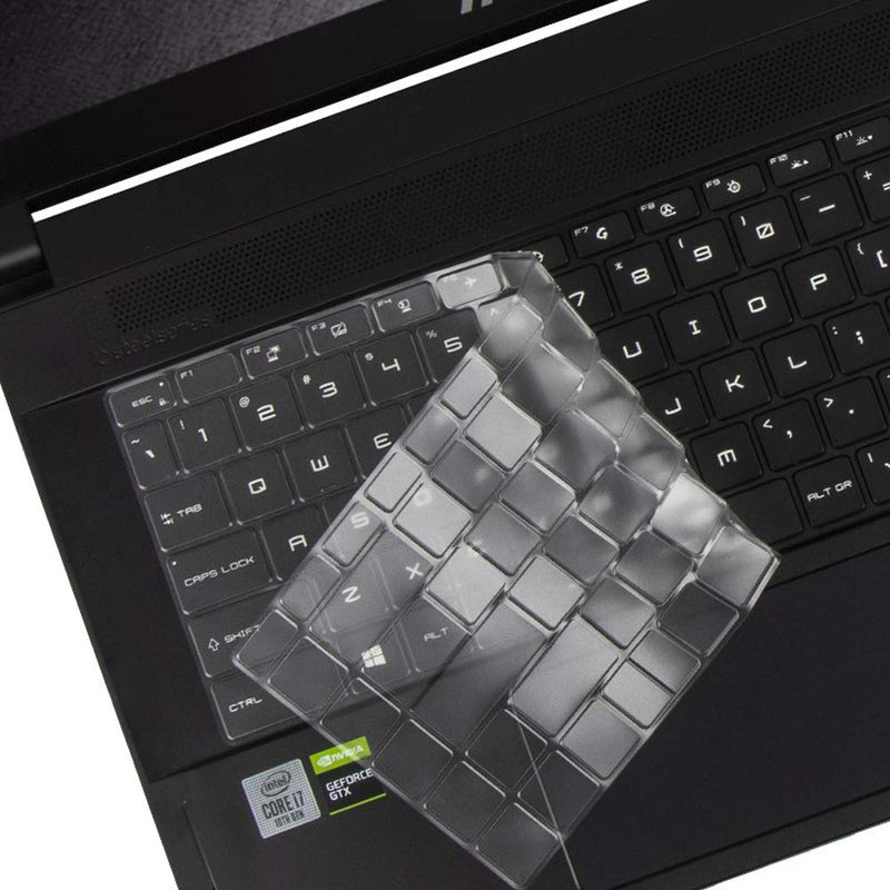 Ultra Thin Keyboard Cover for 15.6" MSI GS66 Stealth 10SFS 10SGS, GE66 WS66 GP66 Series 15.6 Inch Gaming Laptop Keyboard Skin Protector, 15.6" MSI GS66 Stealth Accessories, US Layout MSI GS66 GE66 WS66