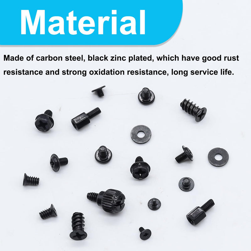 400PCS Computer Screws Assortment Kit, Motherboard Standoffs Screws PC Screws + 19PCS M.2 SSD Mounting Screws Kit, M.2 Motherboard Standoffs and Screws, NVMe Screw with Magnetic Screwdriver