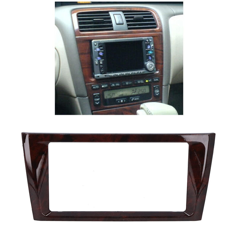 Aramox Car Radio Fascia, 2-Din ABS Stereo Navigation Panel Kit Frame for Avalon 2000-2004, Black Dashboard Installation Kit