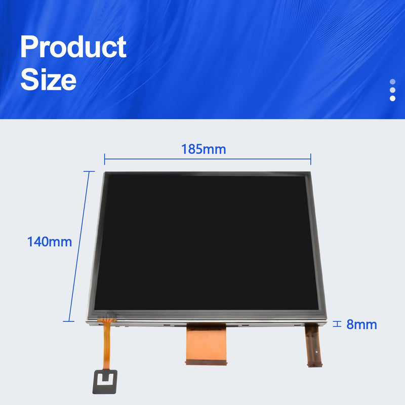 8.4" LCD Display with Touch Screen Digitizer Compatible with 2011-2014 Chrysler 300, 2013-2017 Dodge Dart, 2011-2018 Journey, 2011-2014 Charger, 2014-2017 Maserati Ghibli Part Number LAJ084T001A