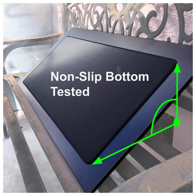 Extended Gaming Mouse Pad - 30.71 x 13.78 in, All DPI Setting, No Logo, Anti-fray Stitched Edges, Non-Slip Rubber Base, Micro-Woven Surface. Large Mouse Pad, Keyboard Mat (Black) by Green2B