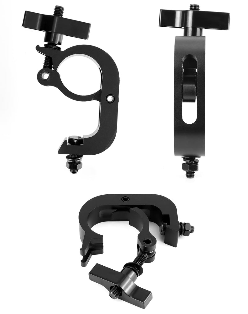 [AUSTRALIA] - QWORK Heavy Duty Truss Clamp Stage Light Trigger Clamp, 10 Pack 330 lb. Aluminum Fixture, DJ Light Clips Fits 1.89-2.0 in. Trusses, for Par Light Moving Head Beam Stage Light, Black 
