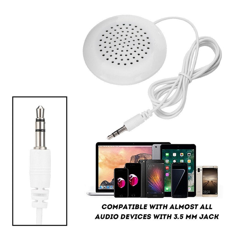 Yosoo Pillow Speaker, DIY Pillow Speaker 3.5mm Mini Stereo Speaker Speakers for Sleeping Mini Portable Stereo Speaker Headphones for MP3 Phone Portable CD