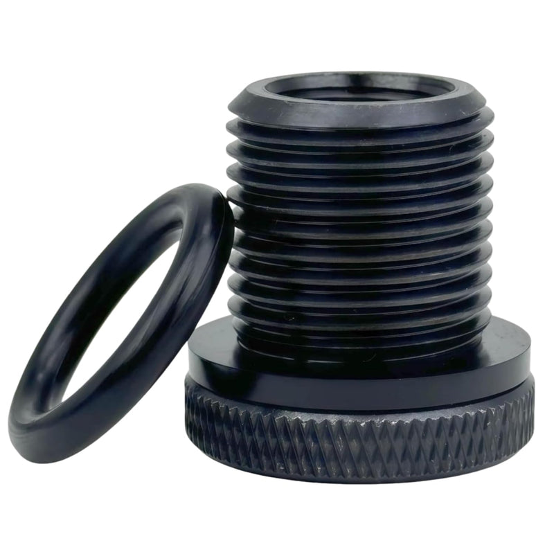[AUSTRALIA] - 5 Pack Thread Adapters and 10 PCS Washers, 1/2 * 28-3/4 * 16, Black Durable black-4 