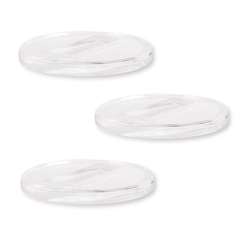 4" Clear Piano Caster Cups for Grand Piano and Baby Grand Piano by Blue Akilades - 3 Pack Invisible Design with Dust Cloth