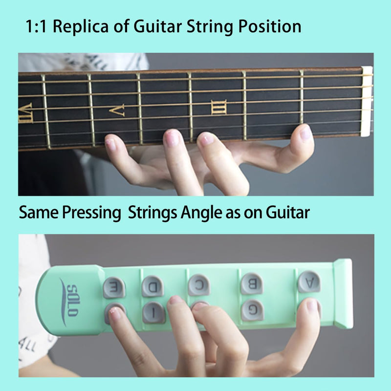 Guitar Finger Trainer Hand Shape Exerciser Teaching Aid Practice Tool Guitar Scale Assistant Improve Dexterity Develop Calluses Guitar Trainer