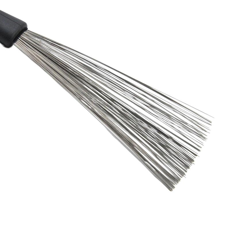 1 Pair Drum Brushes Retractable Drum Brushes Wire Brushes Drum Sticks with Comfortable Rubber Handles Drum Sticks Brush for Drummers,Music Lovers