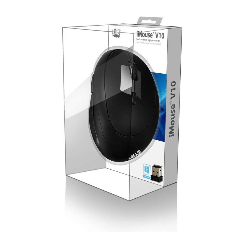 Adesso Wireless Vertical Ergonomic Mouse
