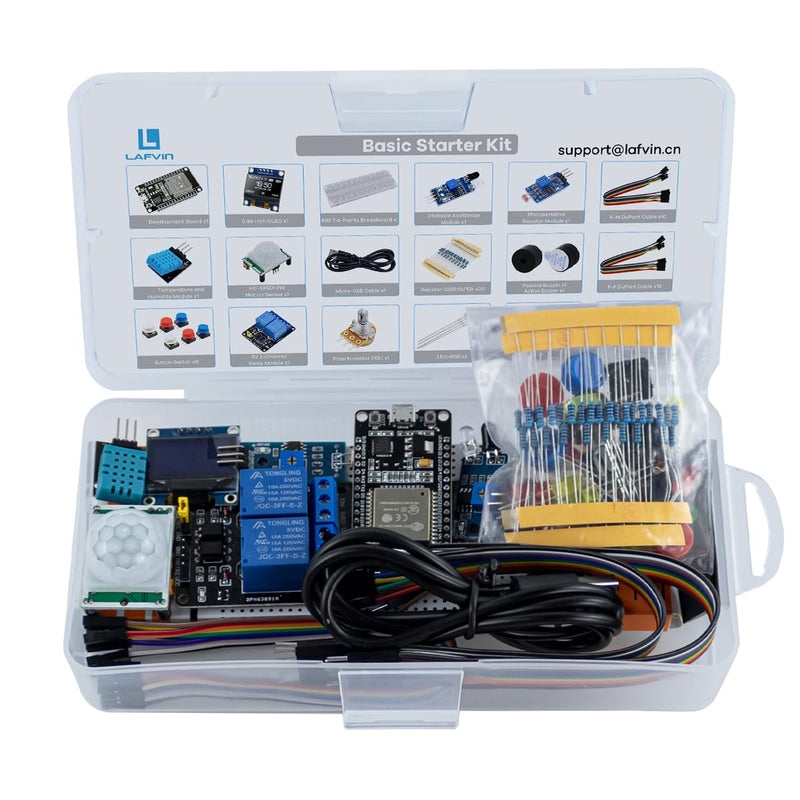 LAFVIN Basic Starter Kit for ESP32 ESP-WROOM-32 WiFi I OT Development Board with Tutorial Compatible with Arduino IDE