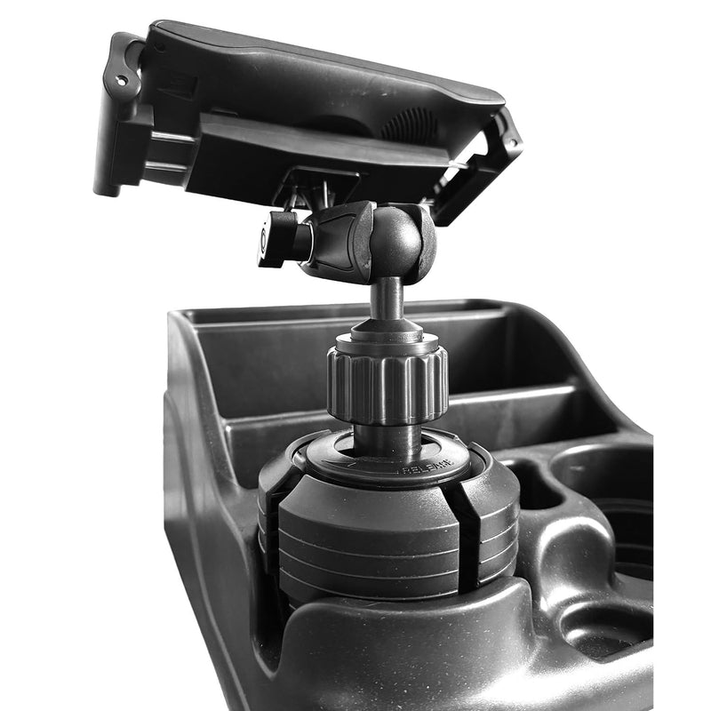LongNeck Drinks Car Semi Truck Cup Holder Mount for Tablets & Phones - iPad Pro 12.9 10.5 9.7 Air Mini, Galaxy Tab, iPhone 14 15 16 17 Air Pro MAX Galaxy S25 S24 Fold Oneplus Pixel
