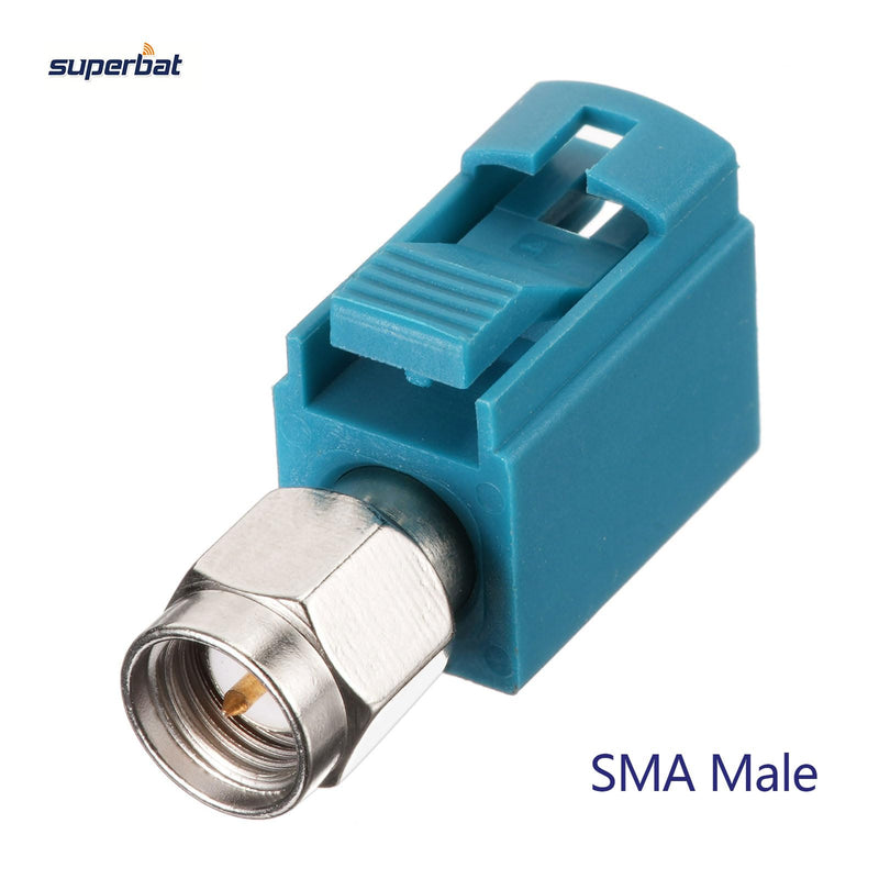 [AUSTRALIA] - Superbat Fakra Z Female to SMA Male Adapter 2Pcs,Vehicle Antenna Adapter Connector for GPS Navigation Satellite Radios Car Stereo Android Head Unit 4G LTE Telematics Bluetooth Module Fakra to SMA Male 