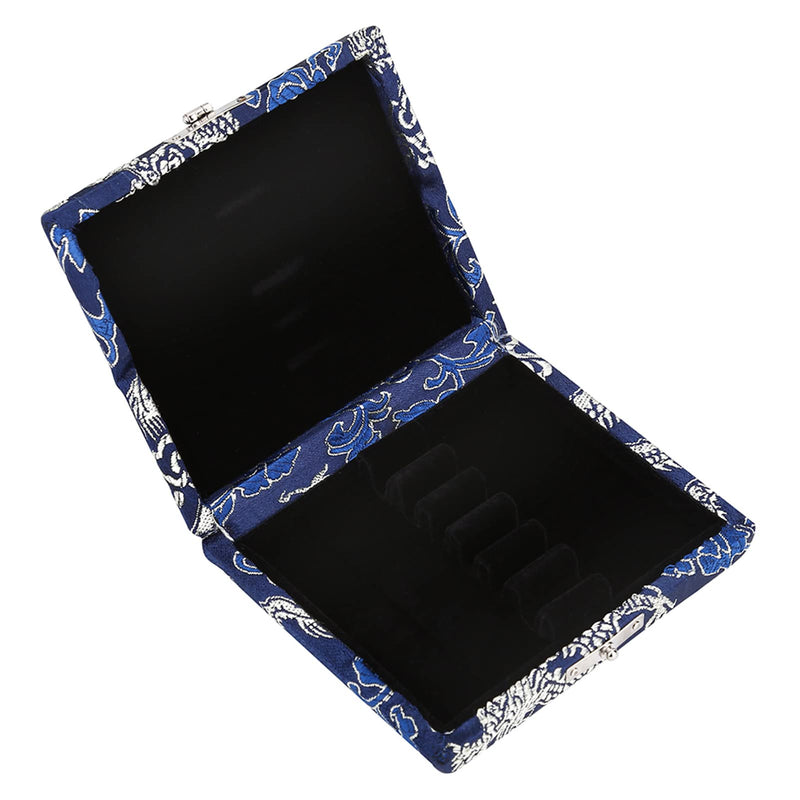 Oboe Reed Case, Wooden Silk Cloth Cover Reed Storage Holder Protector Box, Protect Against Moisture, for 6pcs Oboe Reeds