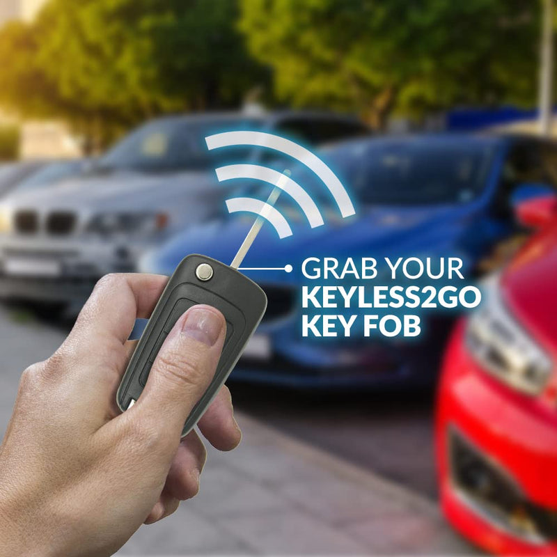 Keyless2Go Replacement for New Keyless Remote 5 Button Flip Car Key Fob for Vehicles that Use FCC OHT01060512 (2 Pack)